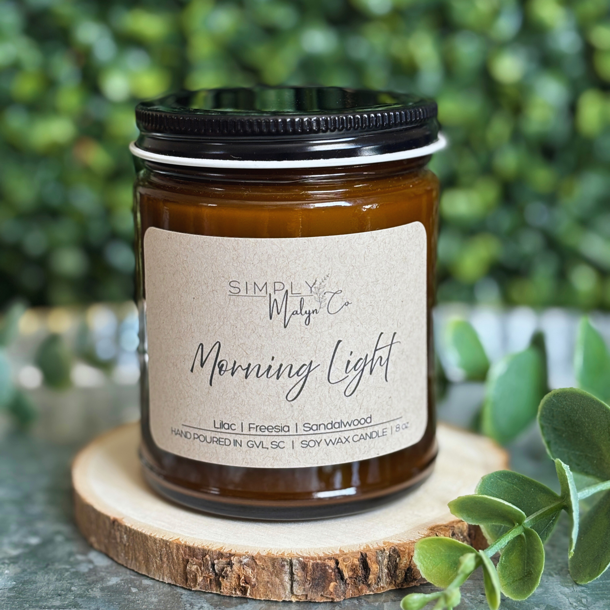 Morning light soy wax candle