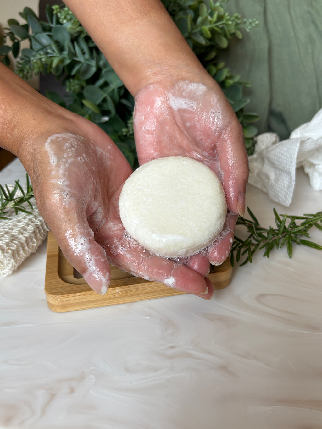 Salted Amber Shampoo Bar | Handmade Solid Shampoo | Sulfate-Free Hair Care