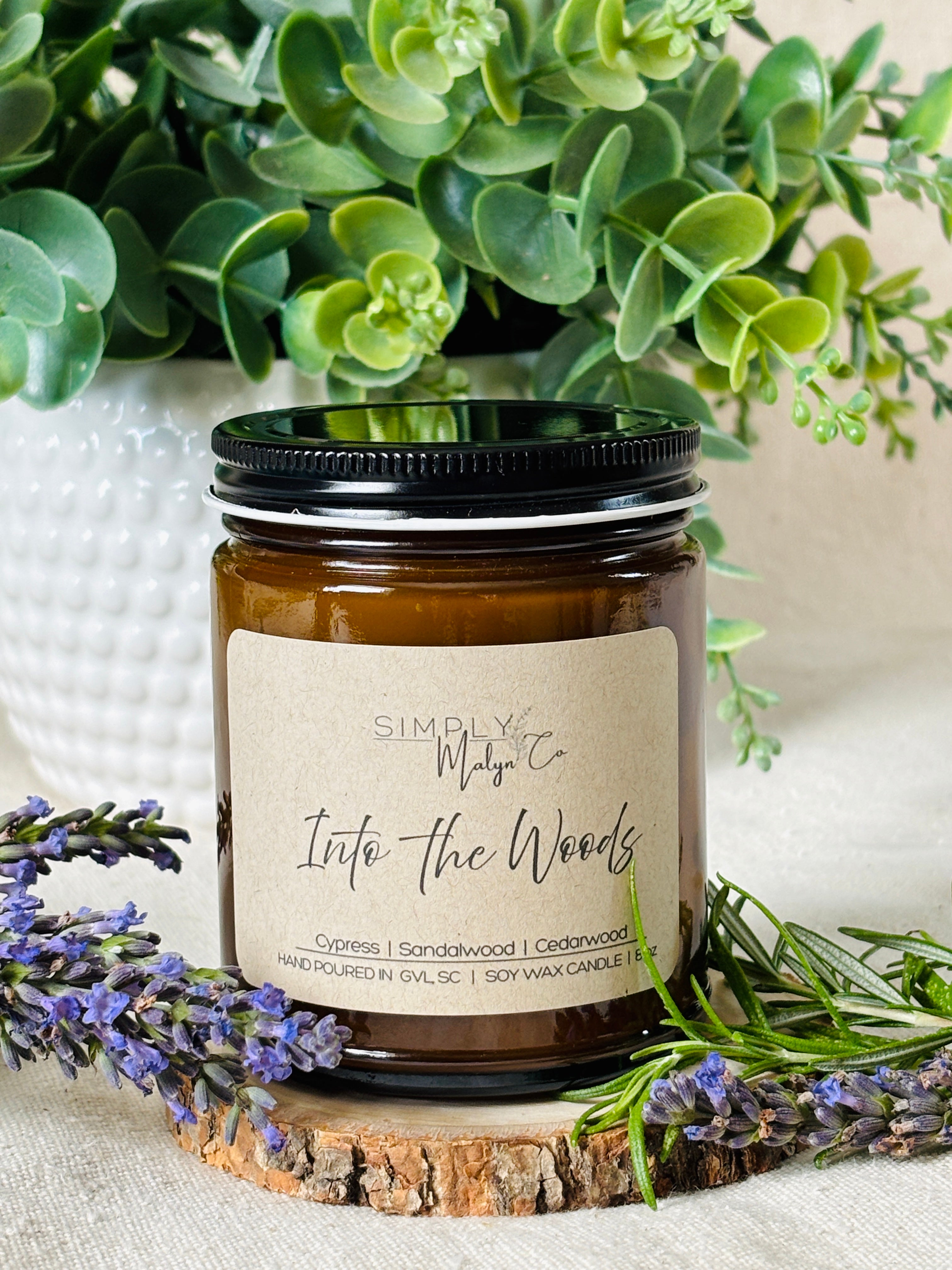 Into the woods soy wax candle